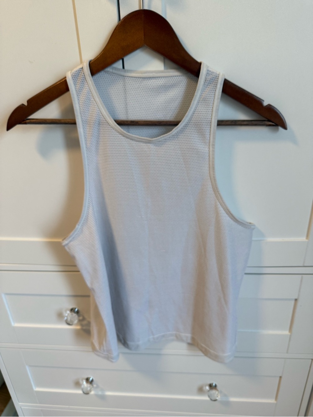 lululemon athletica White Mesh Tank